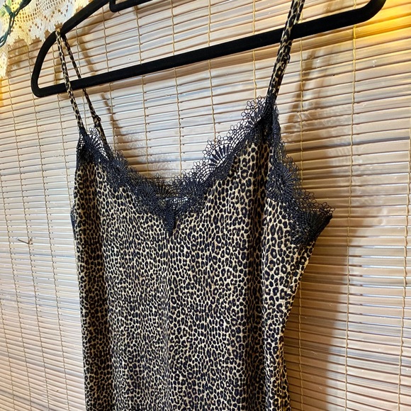 Micheal Kors slip dress, animal print, lace trim - Picture 6 of 15